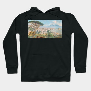 View of Naples, Vesuvius and the Bay of Naples Hoodie